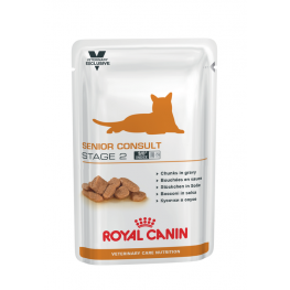 Royal Canin Senior Consult Stage 2 Корм для кошек профилактика МКБ в соусе
