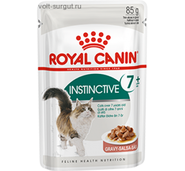 Royal Canin Instinctive для кошек старше 7 лет кусочки в соусе 85 гр.