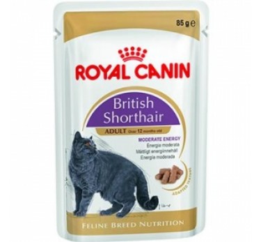 Royal Canin кусочки в соусе для Британской короткошерстной кошки старше 12 месяцев