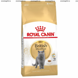Корм Royal Canin для британских короткошерстных кошек (1-10 лет), British Shorthair