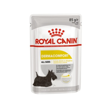 Royal Canin Dermacomfort Pouch Loaf паштет для собак с чувствительной кожей, склонной к раздражению и зуду,