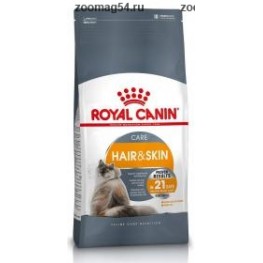 Royal Canin Hair & Skin 33 для кошек уход за шерстью и кожей: от 1 года,
