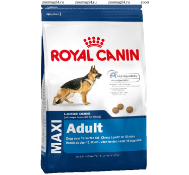 Royal Canin MAXI ADULT (МАКСИ ЭДАЛТ) корм для взрослых собак крупных размеров c 15 месяцев до 5 лет