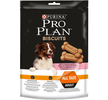 ПРО ПЛАН Лакомство для собак Purina Pro Plan Biscuits с лососем и рисом, пакет, 175 г