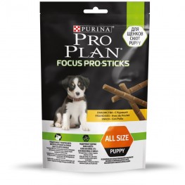 ПРО ПЛАН Лакомство для собак палочки PRO PLAN® Focus PRO Sticks для поддержания развития мозга у щенков, с курицей, 126 г