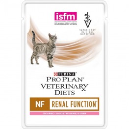 ПРО ПЛАН Влажный корм Purina Pro Plan Veterinary diets NF корм для кошек при патологии почек, с лососем, пауч, 85 г
