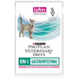 ПРО ПЛАН Влажный корм Purina Pro Plan Veterinary Diets EN для кошек при расстройствах пищеварения, с лососем, пауч, 85 г