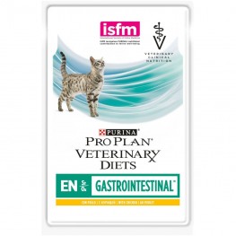 ПРО ПЛАН Влажный корм Purina Pro Plan Veterinary diets EN для кошек при расстройствах пищеварения, с курицей, пауч, 85 г