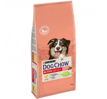 Сухой корм Purina Dog Chow для активных взрослых собак, курица