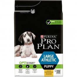 ПРО ПЛАН Сухой корм Purina Pro Plan для щенков крупных пород с атлетическим телосложением, курица с рисом, 3 кг