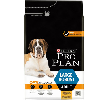 ПРО ПЛАН Сухой корм Purina Pro Plan для взрослых собак крупных пород с мощным телосложением, курица с рисом, пакет, 3 кг