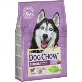 Сухой корм Purina Dog Chow Senior для собак старше 9 лет, ягнёнок