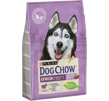 Сухой корм Purina Dog Chow Senior для собак старше 9 лет, ягнёнок