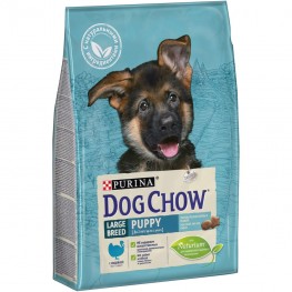 Сухой корм Purina Dog Chow для щенков крупных пород, индейка