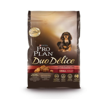 ПРО ПЛАН Сухой корм Purina Pro Plan Duo Delice для взрослых собак мелких и карликовых пород с лососем и рисом