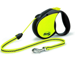 FLEXI Рулетка Neon Reflekt M 5м 20 кг трос черный