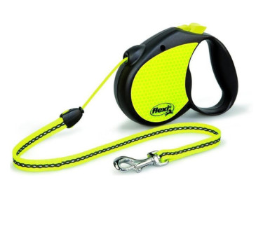 FLEXI Рулетка Neon Reflekt M 5м 20 кг трос черный
