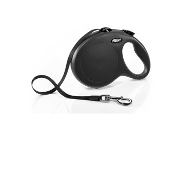 FLEXI Рулетка CLASSIC NEW размер L 5м 50кг черный ремень