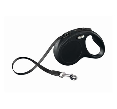 FLEXI Рулетка CLASSIC NEW размер XS 3м 12кг черный ремень
