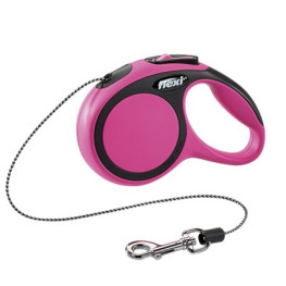 FLEXI Рулетка COMFORT NEW размер XS 3м до 8кг розовый трос