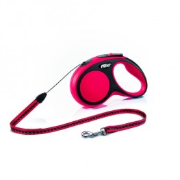 FLEXI Рулетка COMFORT NEW размер S 5м до 12кг красный трос