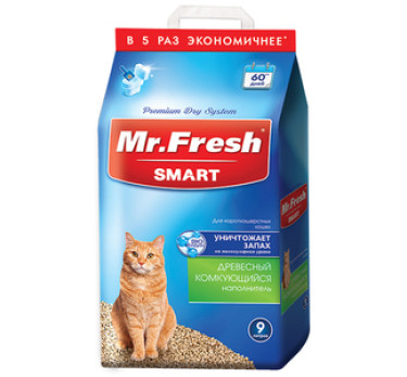 Мистер Фреш наполнитель д/кош.туалетов Smart д/короткошерстных кошек