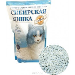 СИБИРСКАЯ КОШКА наполнитель ЭЛИТА (силикагель)