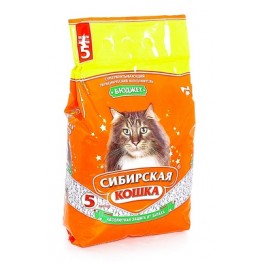 СИБИРСКАЯ КОШКА впитывающий наполнитель "Бюджет"