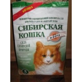 СИБИРСКАЯ КОШКА наполнитель древесный "ФЛОРА"