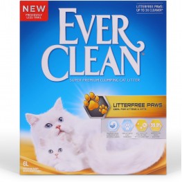 Ever Clean LitterFree Paws - комкующийся наполнитель для идеально чистых лап