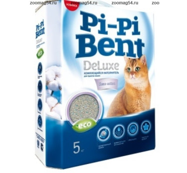 Пи-Пи-Бент наполнитель Deluxe Clean cotton 5кг коробка