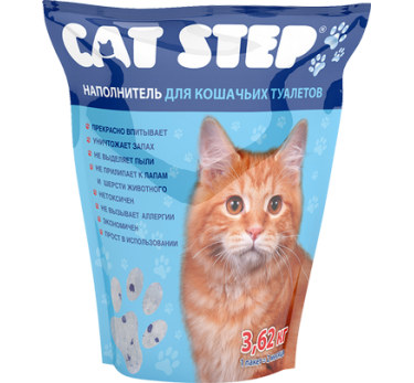 Наполнитель для кошек "Cat Step" силикагель