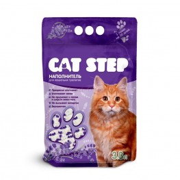 Наполнитель д/кош туалета "Cat Step" Лаванда 3,8л ( 1,81кг)(силикагель)